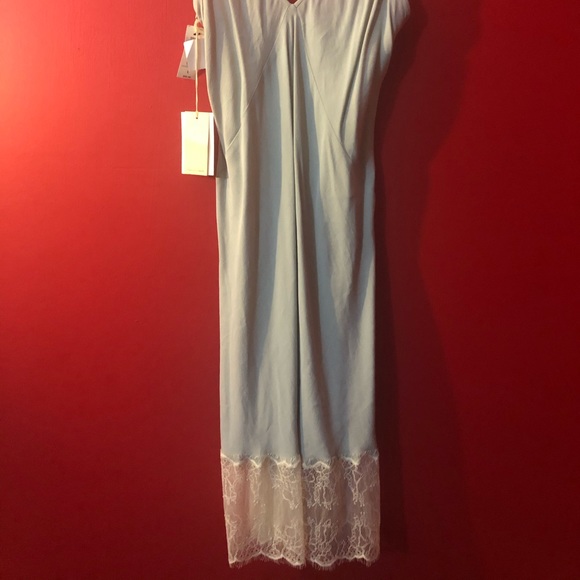 Aritzia Wilfred Babaton Baby Blue Slip moulin Dress - Picture 2 of 5